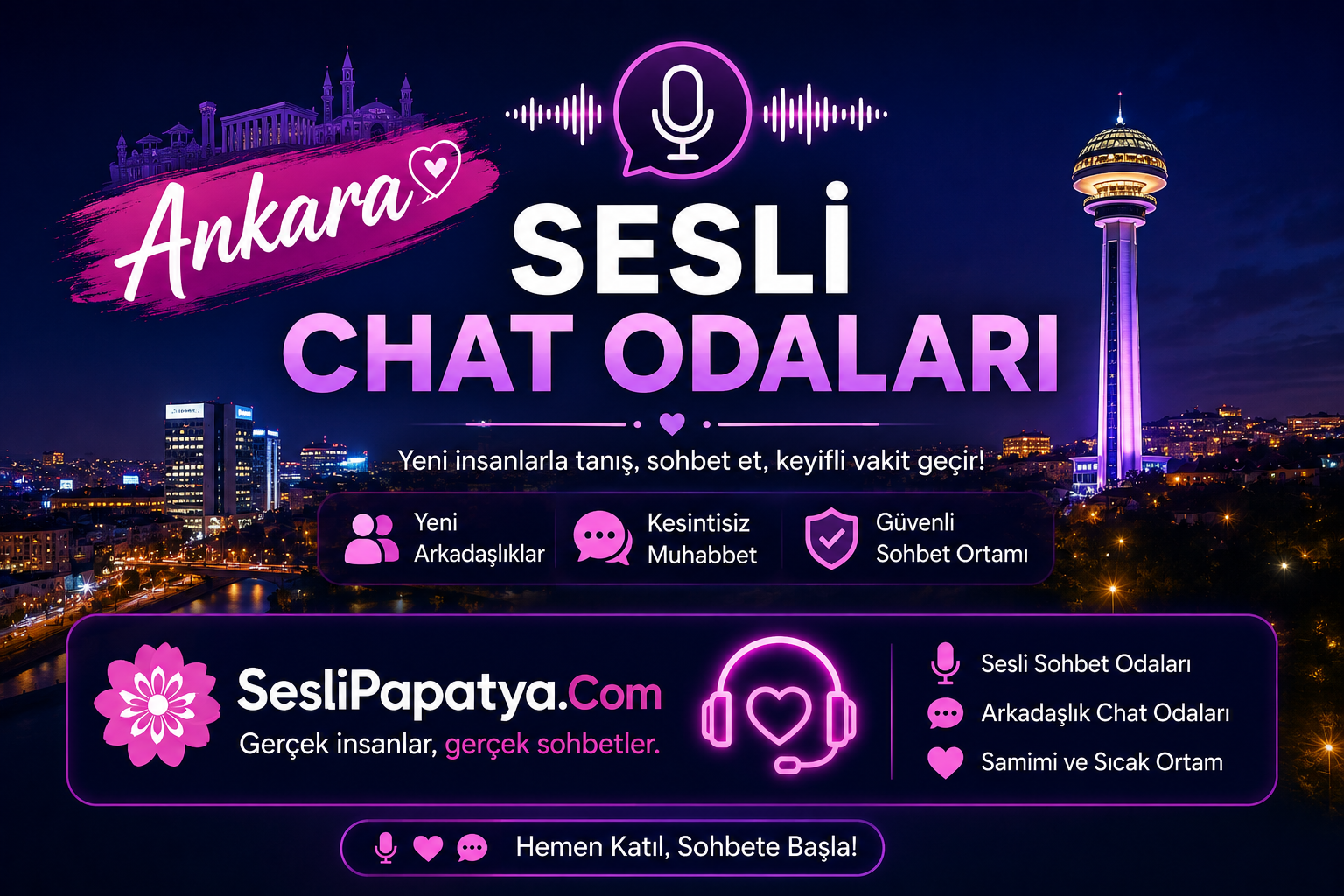 Ankara Sesli Chat Odaları