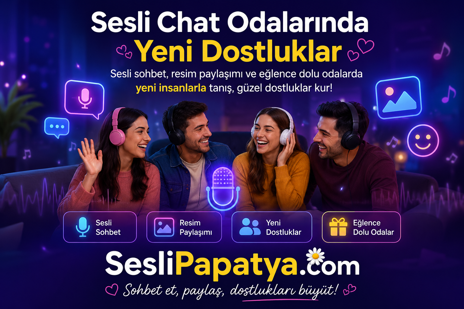 Yeni Acilan Sesli Chat Siteleri